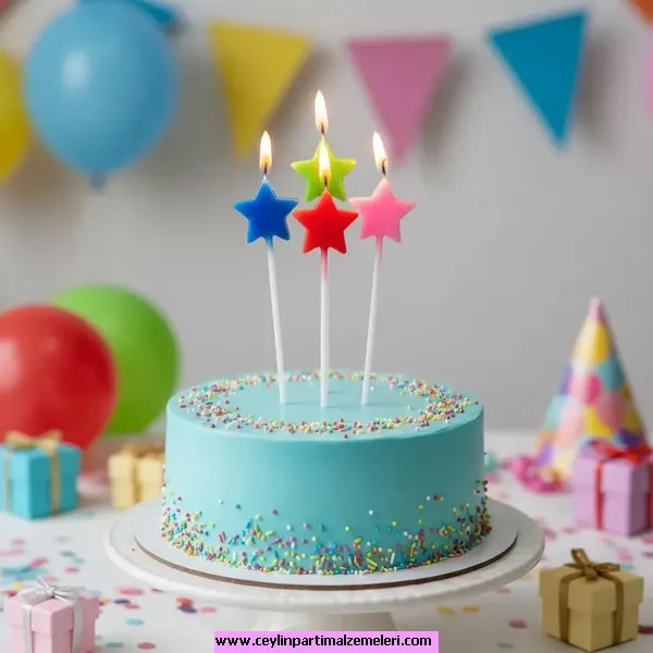 Yıldız Mum Set Renkli